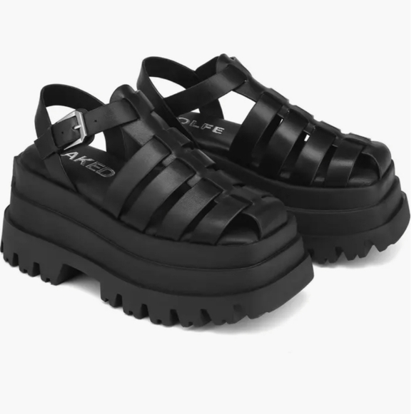 Naked Wolfe Shoes - Naked Wolfe Clarissa Platform Fisherman Sandal